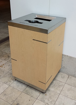 Aurora Double Stream Recycle Bin  Waste Wise Products