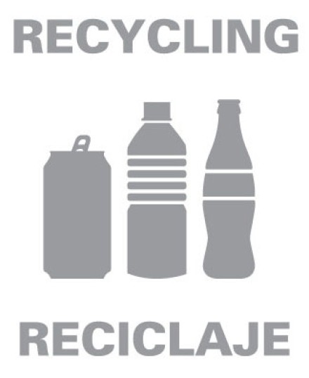 Recycling / Reciclaje w/ cans & bottles