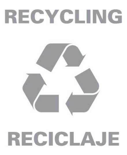 Recycling / Reciclaje w/ recycling logo