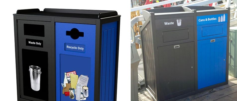 Recycling Containers & Stations | Trash Cans | Commercial Garbage Bins