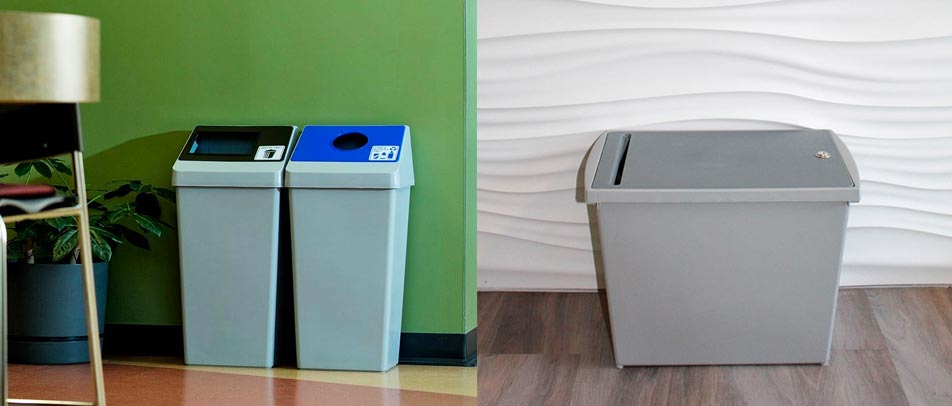 Recycling Containers & Stations | Trash Cans | Commercial Garbage Bins