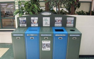 Office Waste & Recycling Bins Five Stream+ Recycling Bins & Containers