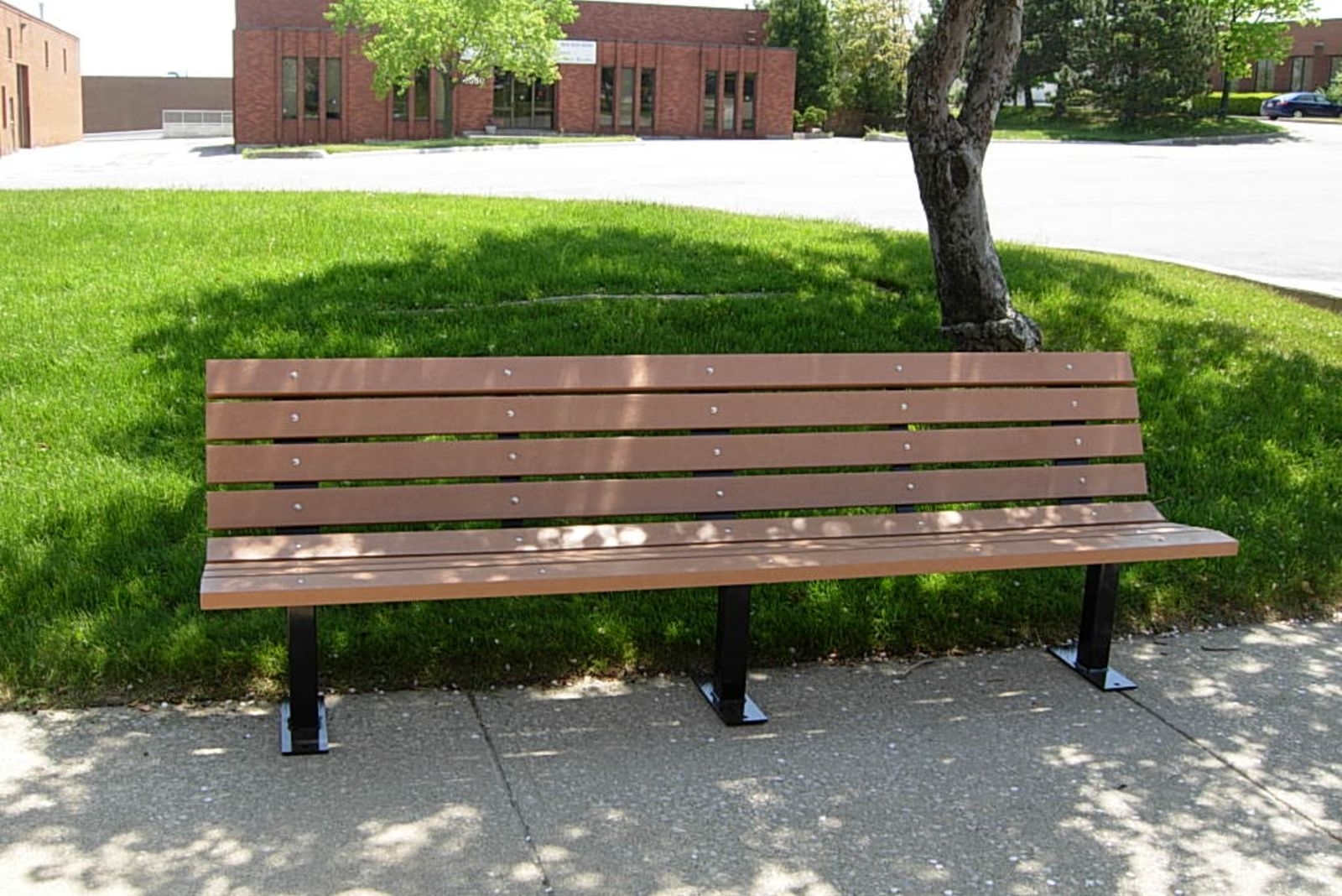 8-foot Contoured Outdoor Bench | Waste Wise Products