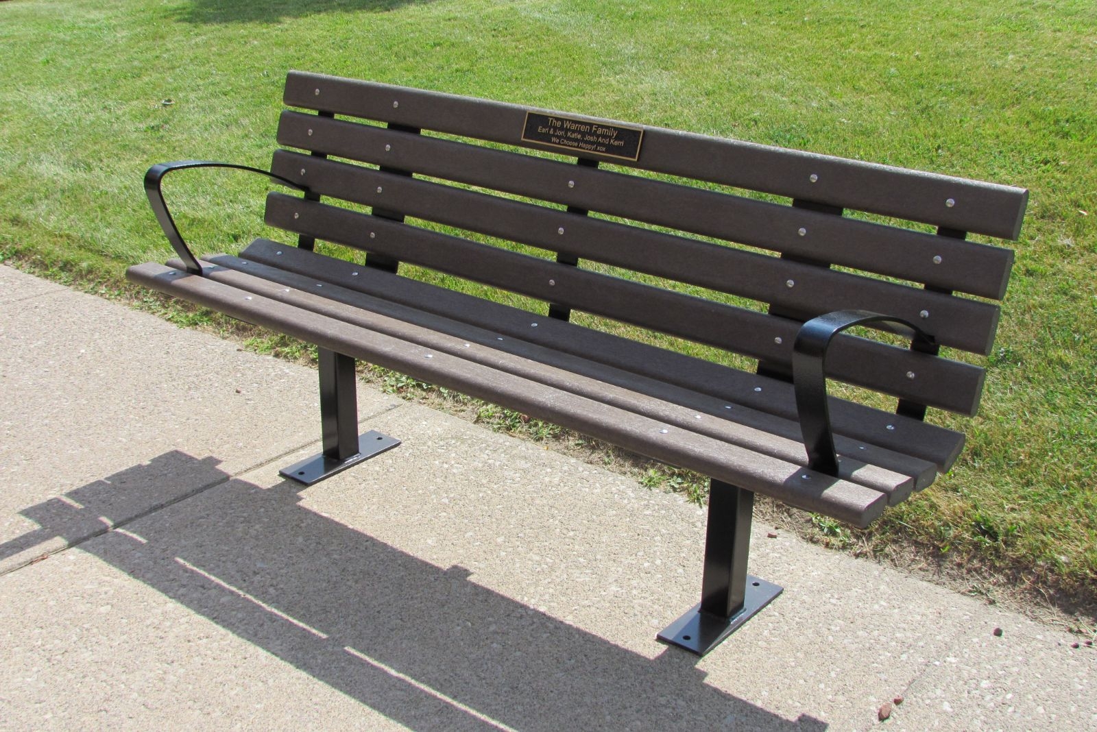 6 Foot Contour Bench | Waste Wise Products