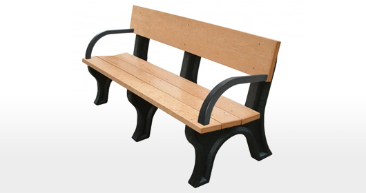 Landmark 6 Foot Backed Bench With Arms