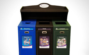 Front Service Tray Top Recycling Station