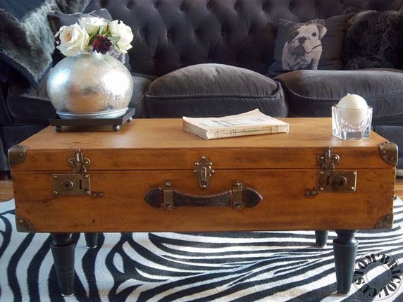 Upcycling the Unusual into the Unexpected - Suitcase Coffee Table