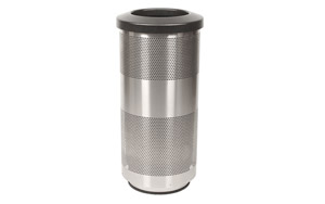 Stadium 20 Gallon Perforated Stainless Steel Receptacle