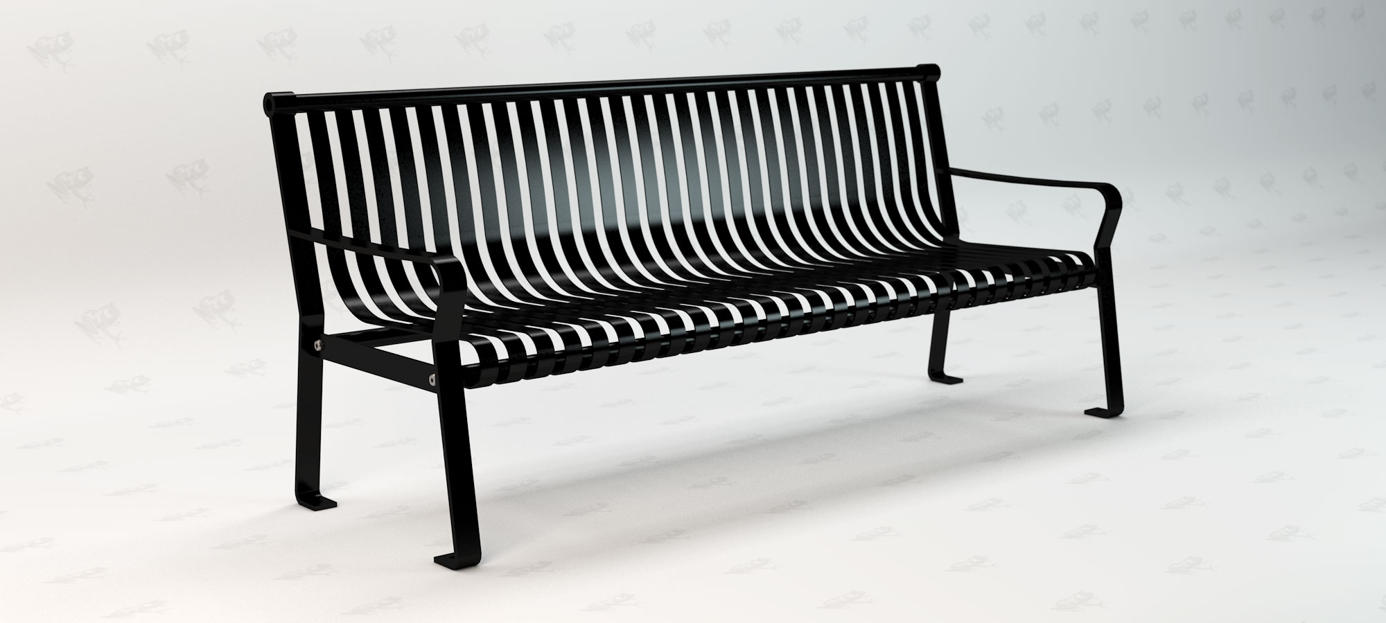 Aspen 6 Foot Steel Bench